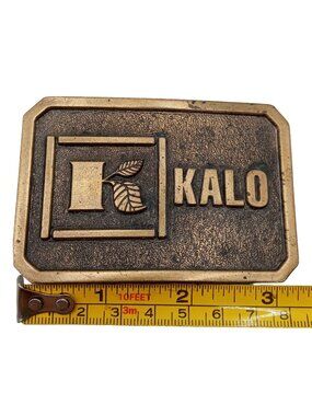 Kalo Labs Belt Buckle Vintage Farming Agriculture Farmer Promo Advertising